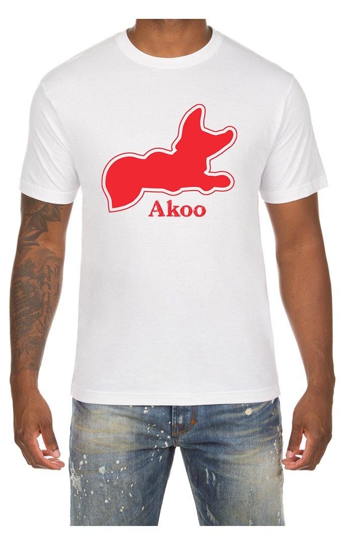 AKOO Men's Seafoam Snobby Short Sleeve Tee - White/Red - WHITE/RED